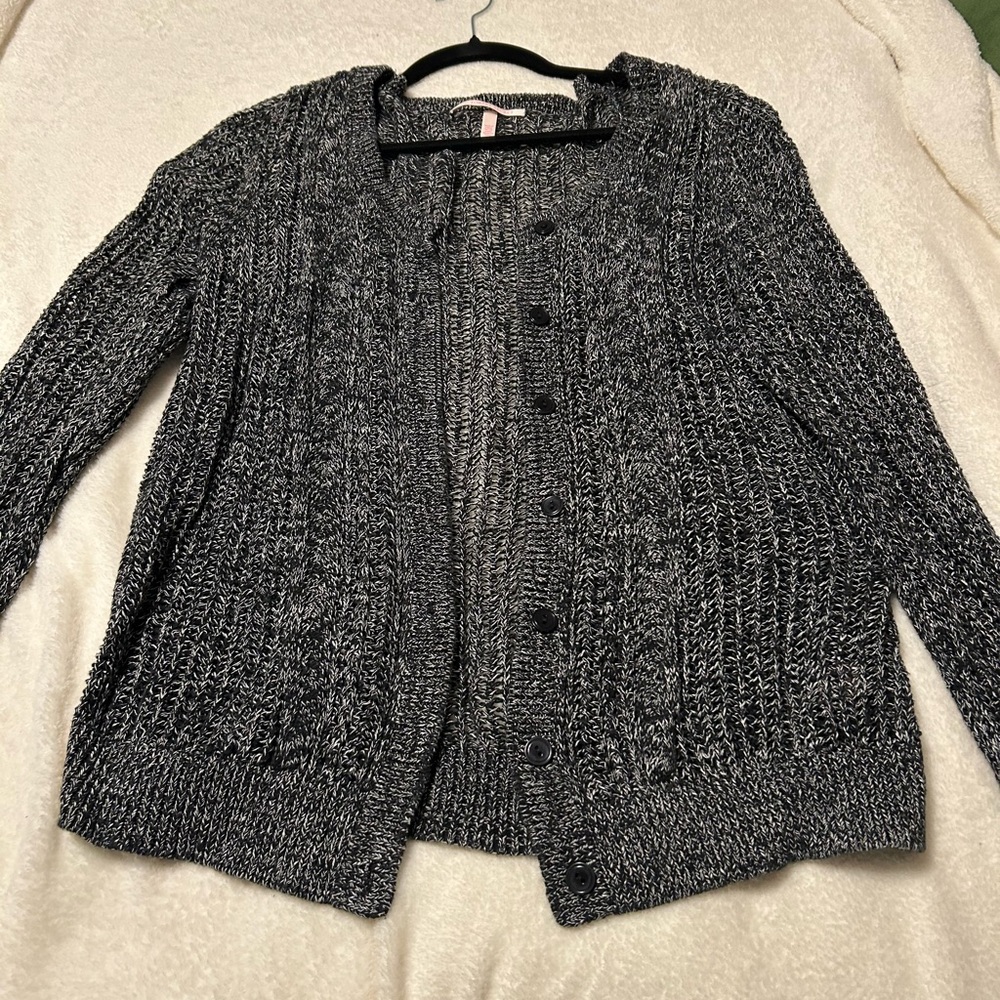 Victoria's Secret Black and Gray Cardigan
